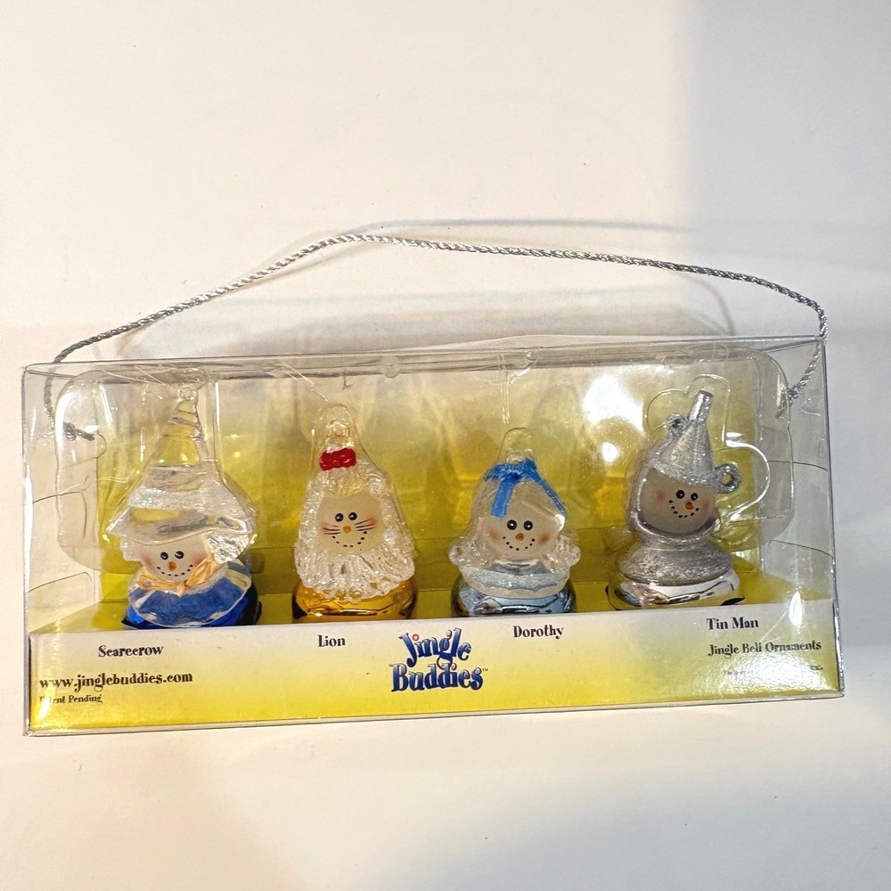 Roman Inc Wizard of Oz Jingle Buddies Ornaments Set of 4 Dorothy Lion Tin Man